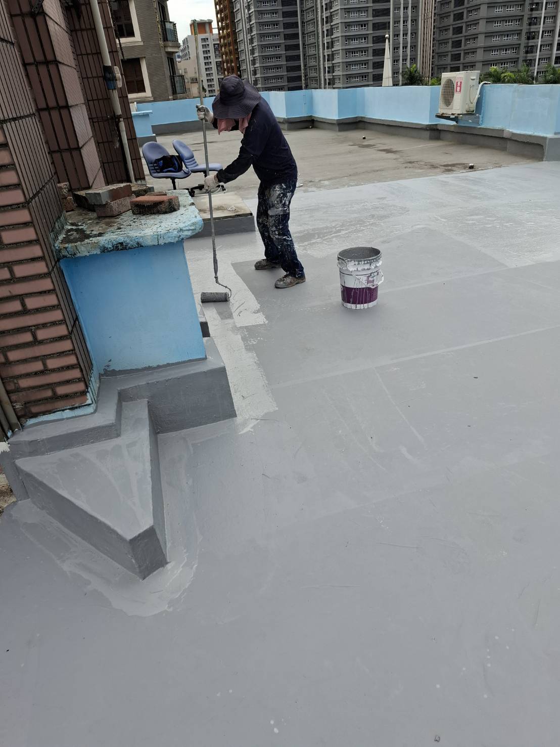 新北屋頂PU防水施工